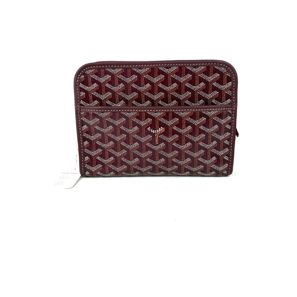 New GOYARD Jouvence Burgundy Pouch Cosmetic Toiletry Case PM - Picture 4 of 11